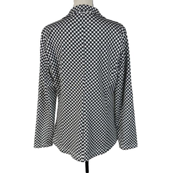 Betabrand X-Large Catstooth Blazer One-Button Stretch Pockets Collared Cats - Picture 4 of 8